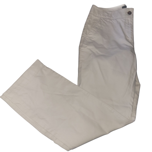 Talbots Cream Colored Straight Leg Pants 4 - Picture 4 of 4